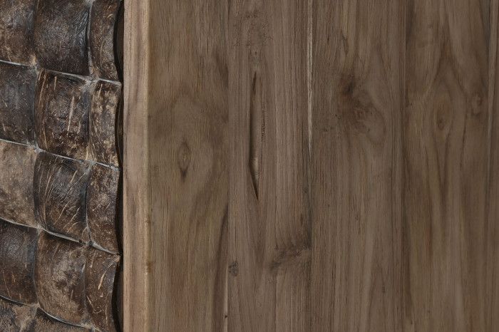 Armario Madera Teca Reciclada Coco, 85X40X185 Cm
