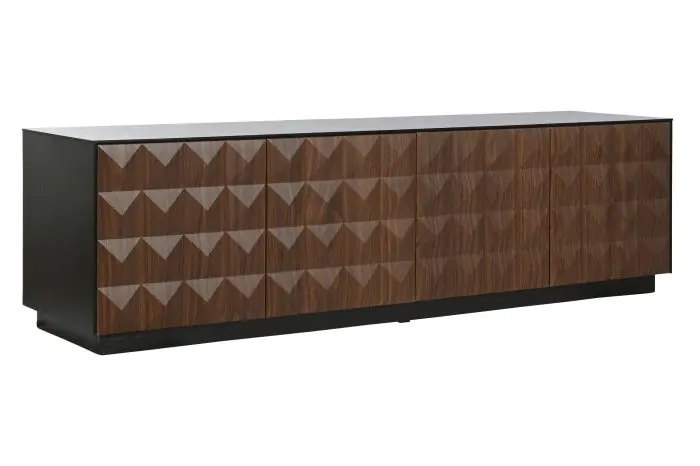 Mueble TV Rombos Negro, 161'2X40X45'5 Cm