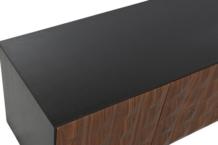 Mueble TV Rombos Negro, 161'2X40X45'5 Cm