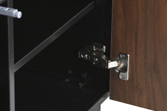 Mueble TV Rombos Negro, 161'2X40X45'5 Cm