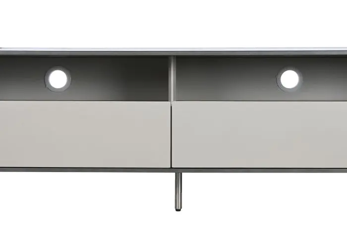 Mueble TV Mármol Acero Beige, 220X42X41'5 Cm