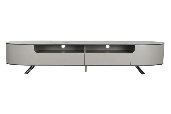 Mueble TV Mármol Acero Beige, 220X42X41'5 Cm