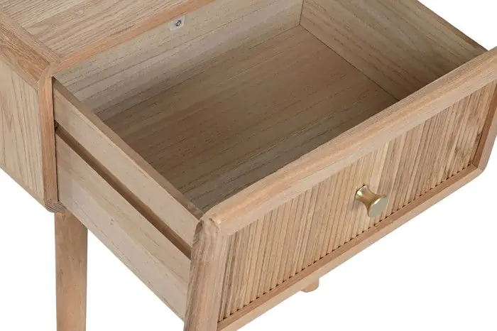 Mesita Noche 1 Cajón Pino Natural, 40 Cm