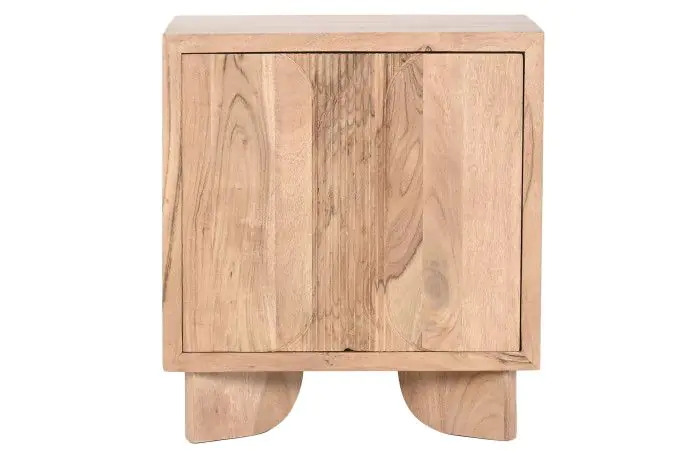 Mesita de Noche Madera Acacia, 50 Cm
