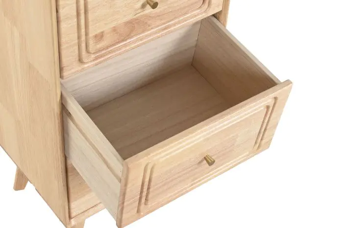 Cajonera Relieves Madera Hevea 40X30X98 Cm