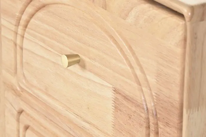 Cajonera Relieves Madera Hevea 40X30X98 Cm