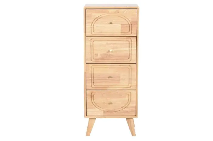 Cajonera Relieves Madera Hevea 40X30X98 Cm