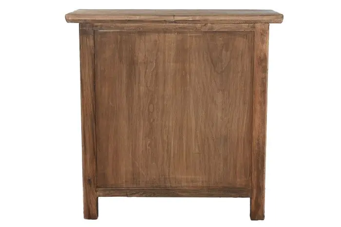 Aparador Madera Olmo Macizo Natural Envejecido, 88X40X87 Cm