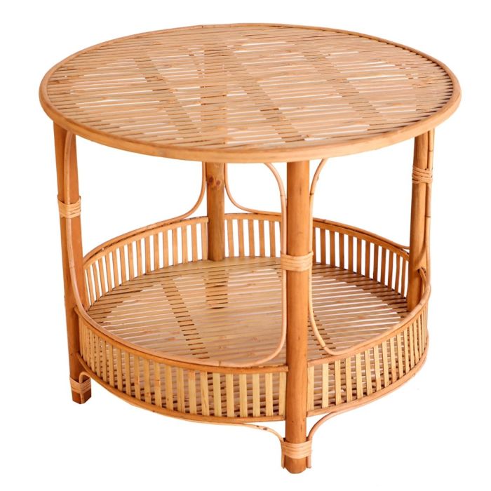Mesa Auxiliar Arteaga Madera Bambú Natural, 61 Cm