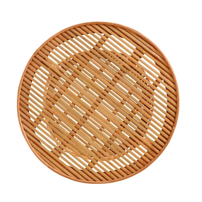 Mesa Auxiliar Madera Bambú Natural, 61 Cm