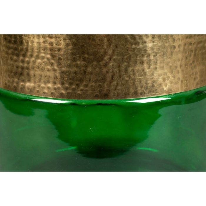 Mesa Auxiliar Mid Century Vidrio Verde, 35 Cm