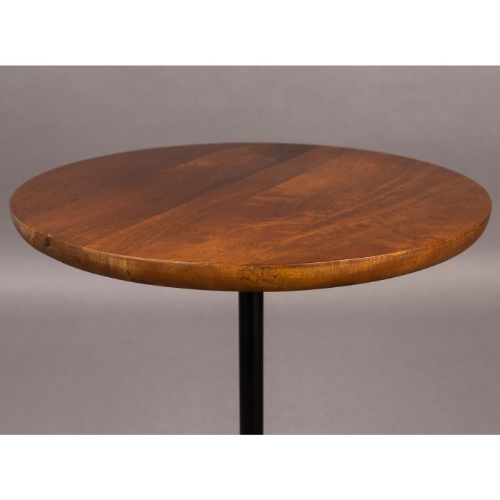 Mesa Auxiliar Madera Mango Color Nogal, 45 Cm