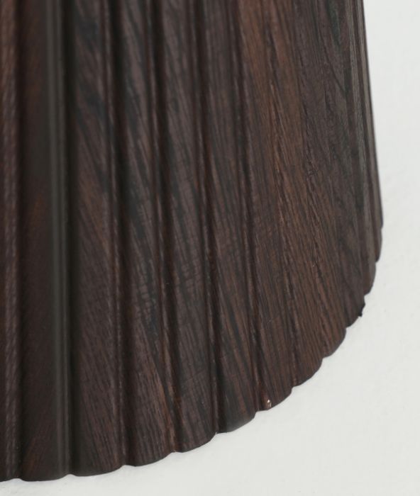 Mesa Auxiliar Verona Madera Marrón Mármol Beige, 55 Cm