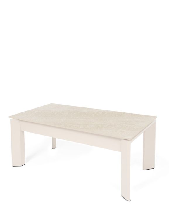 Mesa Centro Elevable Oliver Travertino Beige
