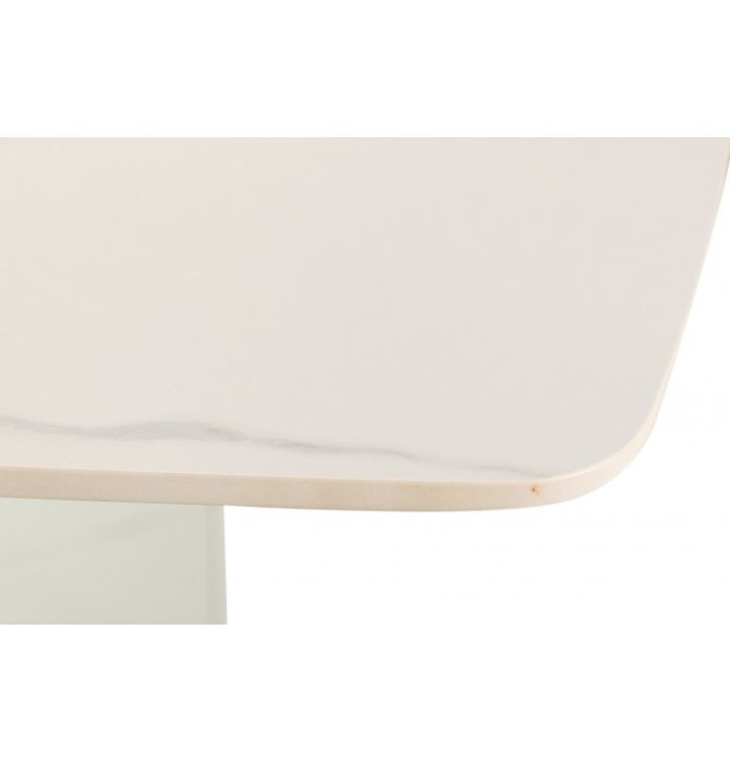 Mesa Comedor Mármol Cristal Nakin 200X100X75 Cm