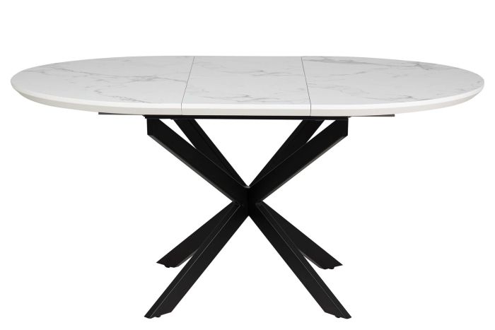 Mesa comedor extensible gris negro