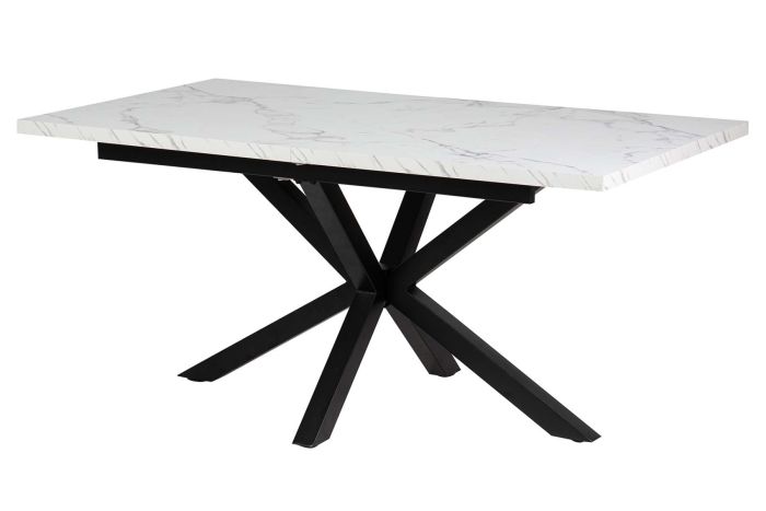 Mesa comedor extensible gris negro