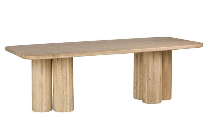 Mesa comedor felo rectangular madera natural 240 cm