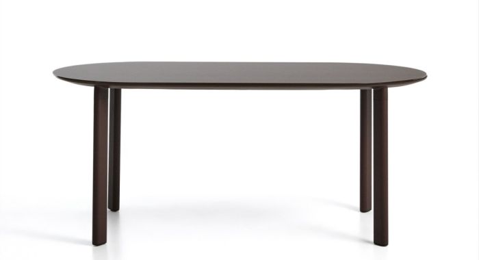 Mesa Ovalada Erice Marrón, 180 Cm