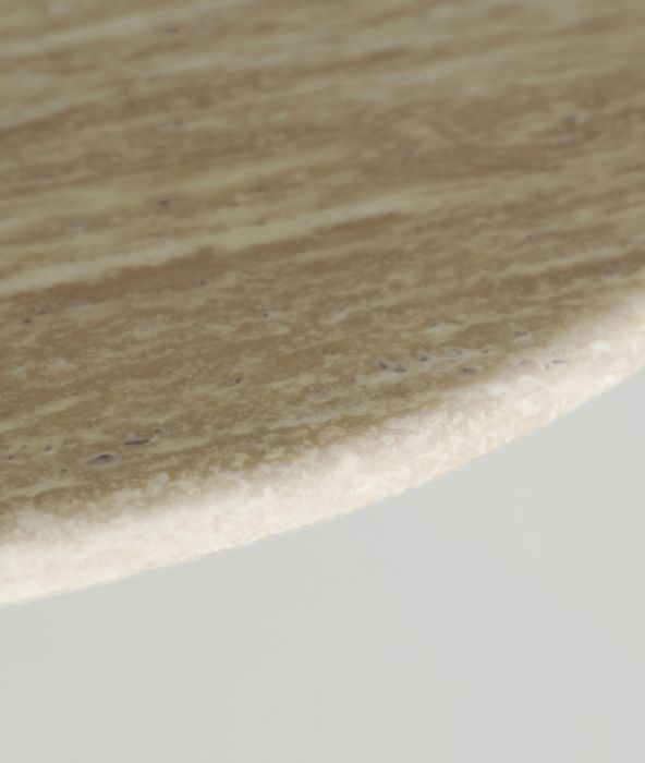 Mesa Comedor Verona Mármol Beige Madera Marrón, 180 Cm