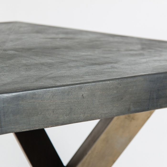 Mesa Comedor Art decó Metal Oro Viejo