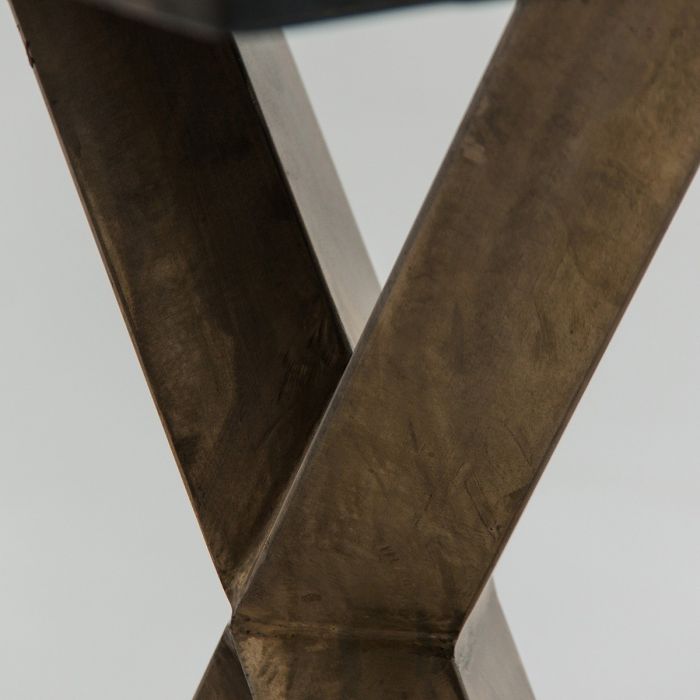 Mesa Comedor Art decó Metal Oro Viejo