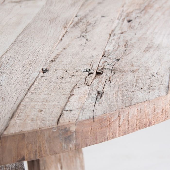 Mesa Comedor Estilo Étnico Natural Envejecido
