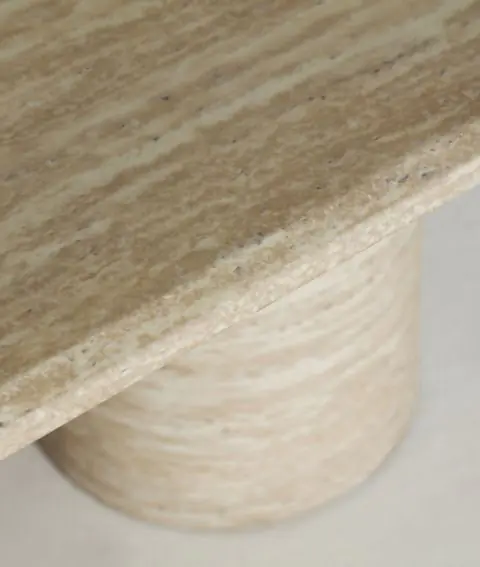 Mesa Centro Lambesc Trevertino Natural Beige, 130 Cm