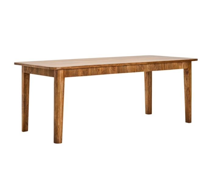 Mesa de comedor en madera de mango marrón antiguo 200 cm