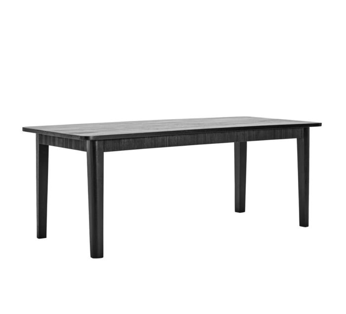 Mesa de comedor en madera de mango negro 200 cm