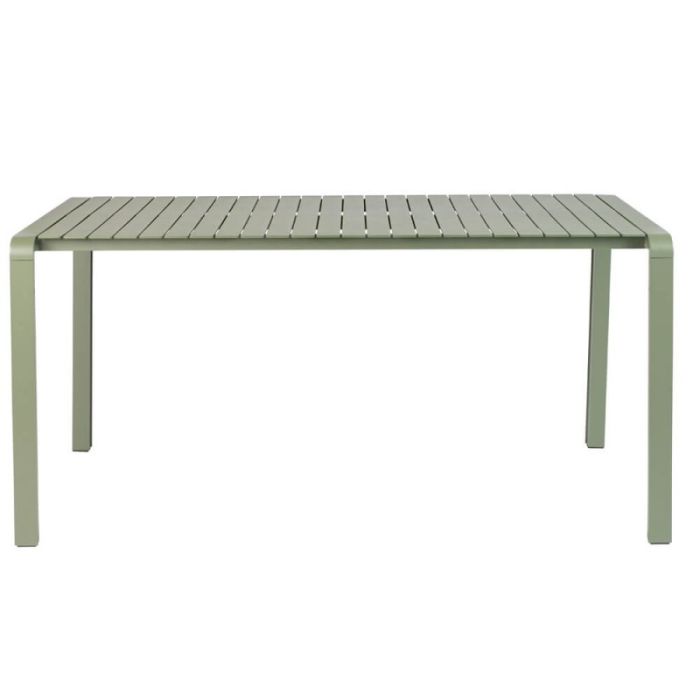 Mesa de Exterior Diseño Moderno Aluminio Verde, 214 Cm
