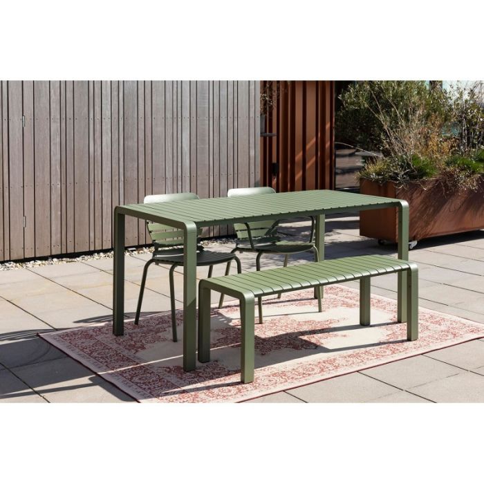 Mesa Exterior Aluminio Verde