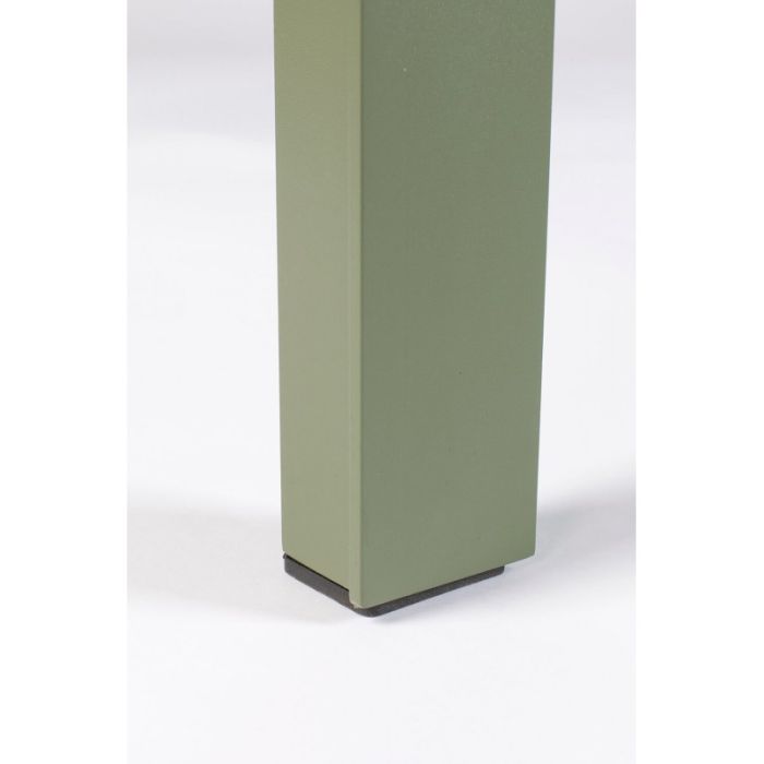 Mesa de Exterior Diseño Moderno Aluminio Verde, 214 Cm