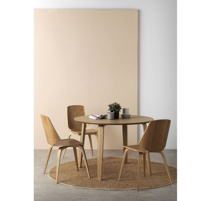 Mesa Comedor Nórdica Madera Natural Ø 110 Cm