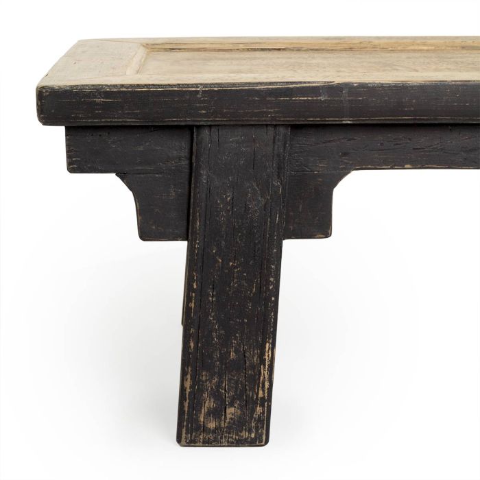 Mesa Centro Madera Olmo Natural Negro, 160 Cm