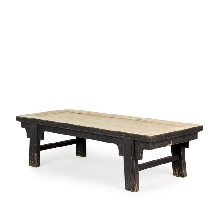 Mesa Centro Madera Olmo Natural Negro, 160 Cm