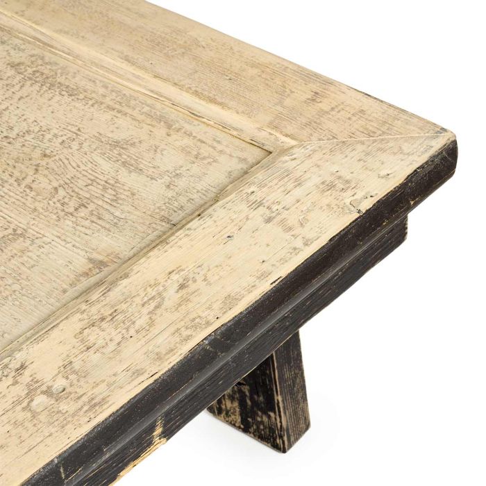 Mesa Centro Madera Olmo Natural Negro, 160 Cm