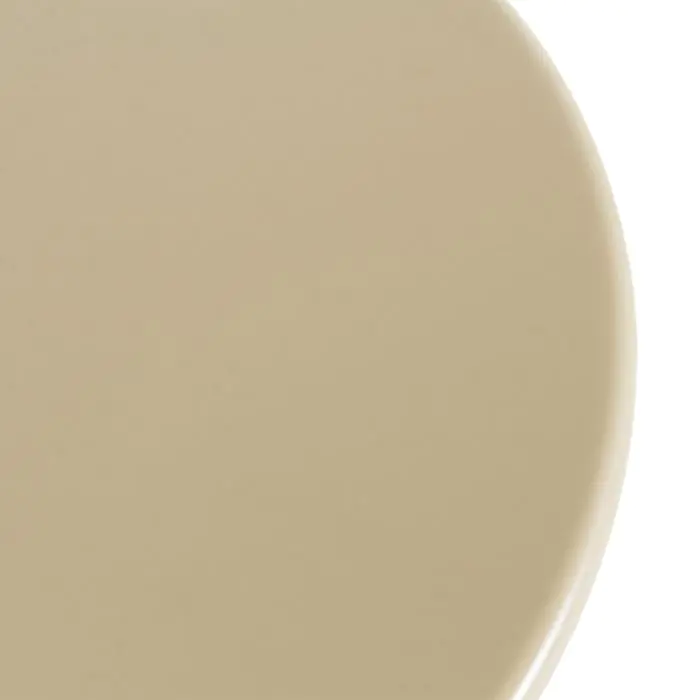 Mesa Exterior Beige Metal, Ø80 Cm