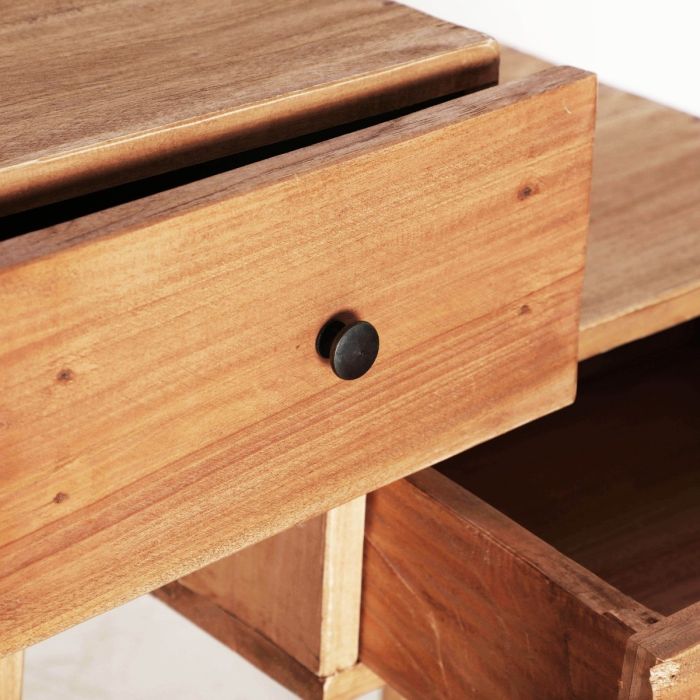 MESA AUXILIAR AKVIRAN Madera Envejecida Fusión, 67 Cm