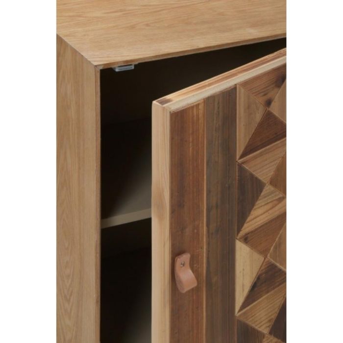 Mesita De Noche Madera Reciclada 1 Puerta, 49 Cm