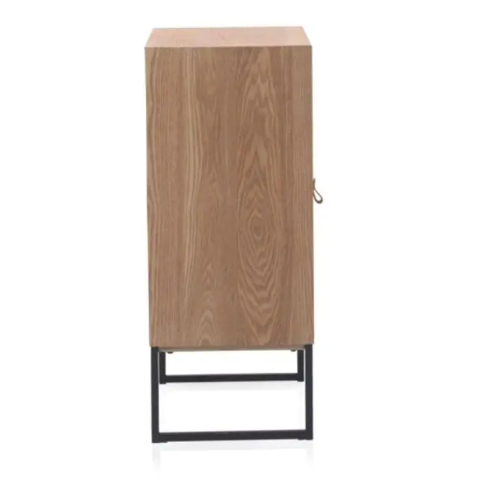 Mesita De Noche Madera Reciclada 1 Puerta, 49 Cm