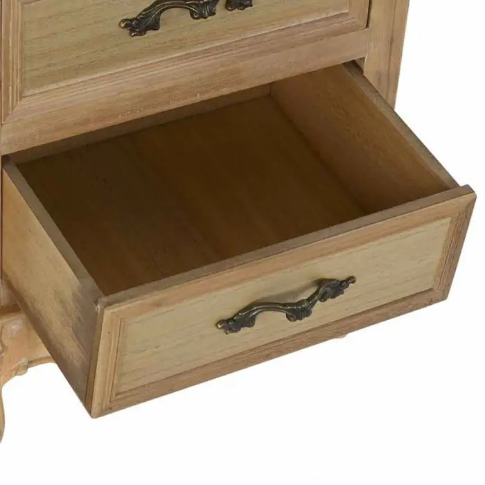 Mesita de Noche Madera Abeto Natural, 63 Cm
