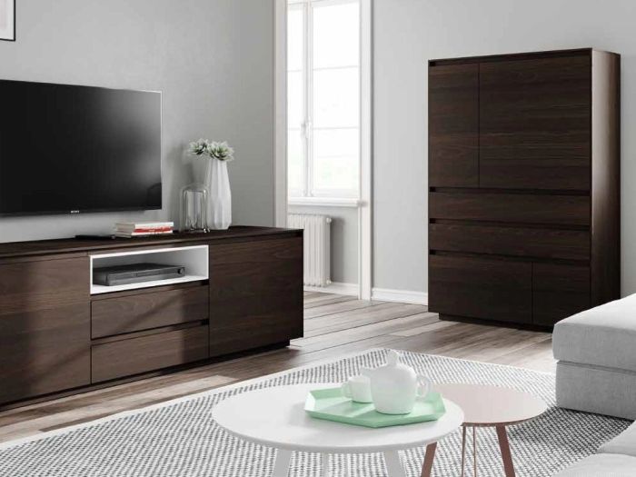 Mesa Auxiliar Redonda Madera Lacada, Ø40 Cm