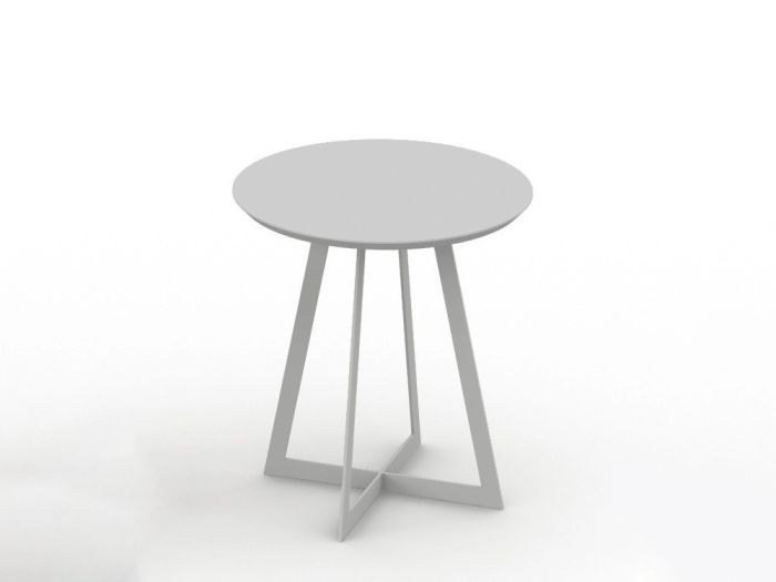 Mesa Auxiliar Redonda Madera Lacada, Ø40 Cm