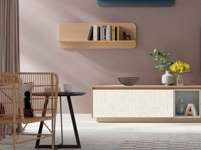 Mesa Auxiliar Redonda Madera Lacada, Ø40 Cm