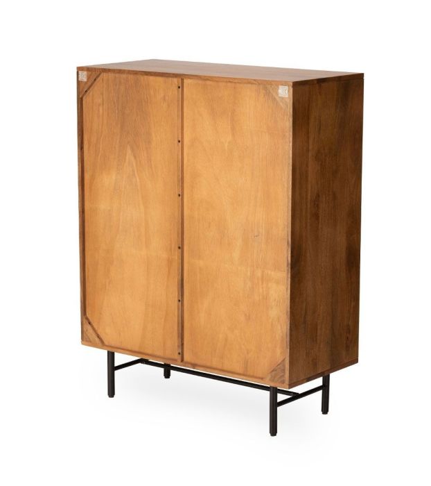 Mueble Bar Madera Mango Natural, 90 Cm