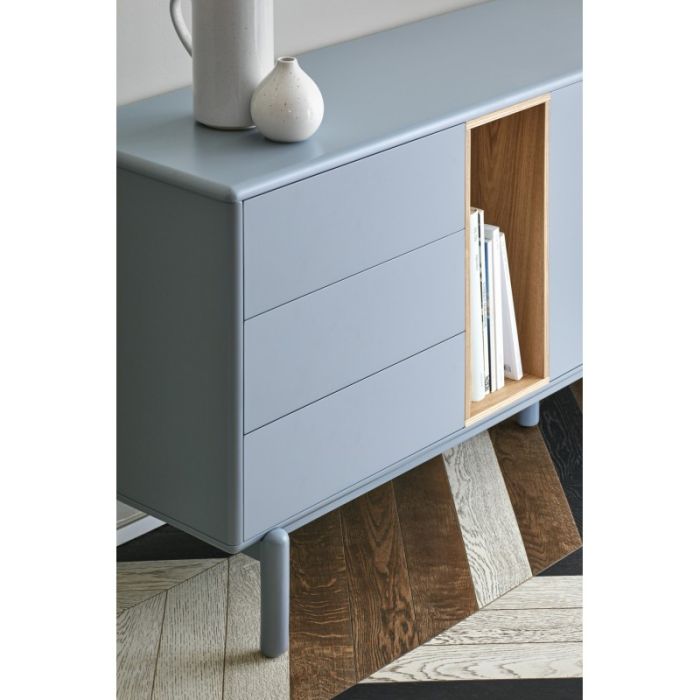 Aparador DM Lacado Gris Perla, 180 Cm