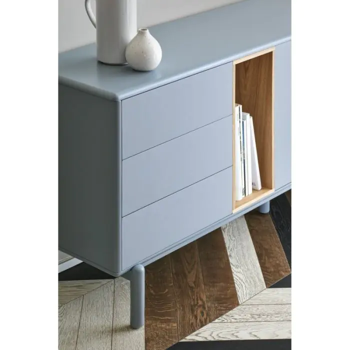 Aparador DM Lacado Gris Perla, 180 Cm
