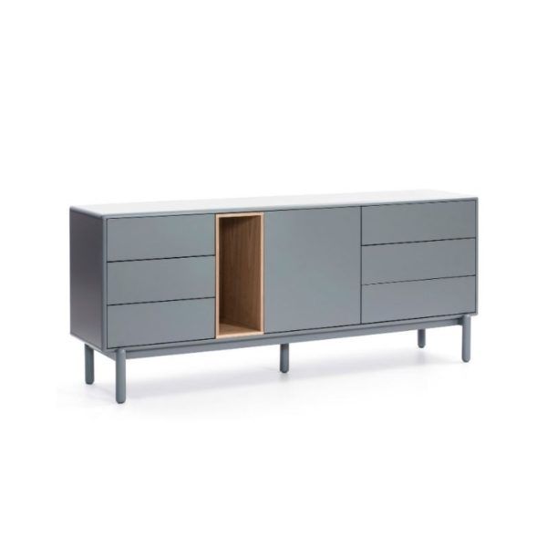 Aparador DM Lacado Gris Perla, 180 Cm