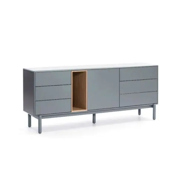Aparador DM Lacado Gris Perla, 180 Cm